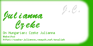 julianna czeke business card